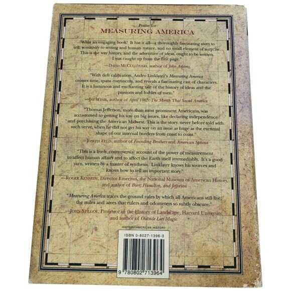 Measuring America by Andro Linklater 2002 Walker Publishing Hardcover Book - Picture 2 of 14